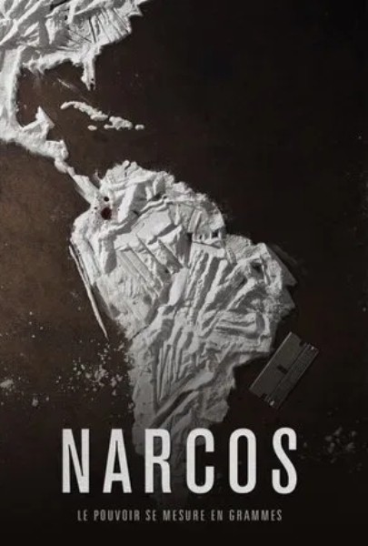 Map of America with drug theme